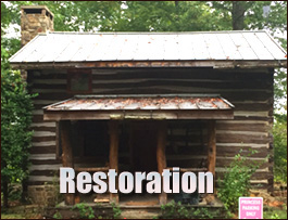 Historic Log Cabin Restoration  Megargel, Alabama